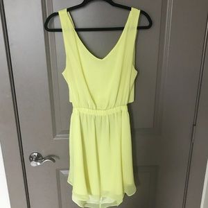 Neon yellow spring dress!